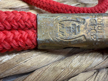 Load image into Gallery viewer, S/H Be-Nice Rope Control Halter - Red/Brass - Pony