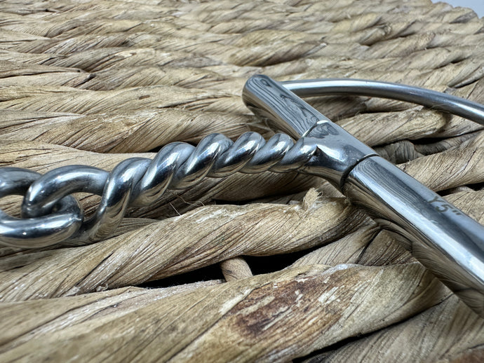 5” Twisted Wire Curved Mouth Dee Snaffle Bit