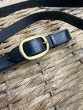 Load image into Gallery viewer, S/H 1” wide Leather In Hand Lead with Handle -  Black