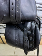 Load image into Gallery viewer, 14” Wide GFS English Pony GP Saddle - Black - Lead Rein Tiny Tot