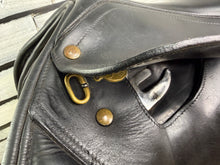 Load image into Gallery viewer, 17” Medium/Changeable Gullet Bates Caprilli Jump Saddle - Black
