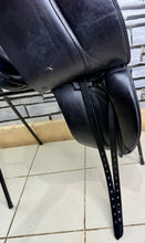 Load image into Gallery viewer, 17 1/2” MW-Wide Ideal Jessica Dressage Saddle - Black - Flocked