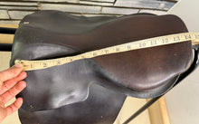 Load image into Gallery viewer, 14 1/2” MW Bart J Snowball English Tiny Pony Show Saddle - Brown