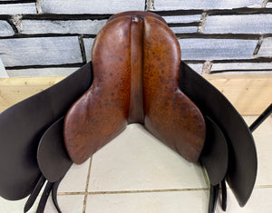14 1/2” Medium Fylde Saddlery Lead Rein Show Saddle - Brown