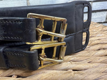 Load image into Gallery viewer, S/H 24” English Soft Padded Leather Dressage Girth-Black