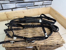 Load image into Gallery viewer, S/H Roma Web Bridle &amp; Reins - Black - Pony