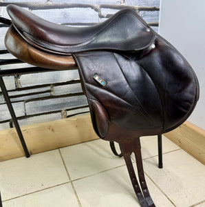17 1/2” MW Voltaire Lexington Monoflap Jump Saddle -2015- Brown