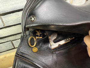 17 1/2” MW Jeffries Falcon English Event VSD Saddle - Black