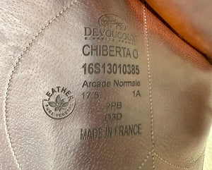 17 1/2” MW Devoucoux Chiberta O Jump Saddle - Brown