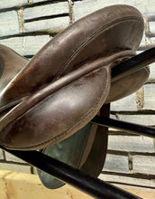 Load image into Gallery viewer, 16” Medium Barrie Swain English Pony GP Saddle - Black