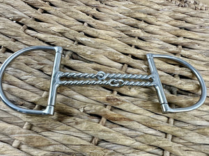 5” Double Twisted Wire Mouth Dee Snaffle Bit