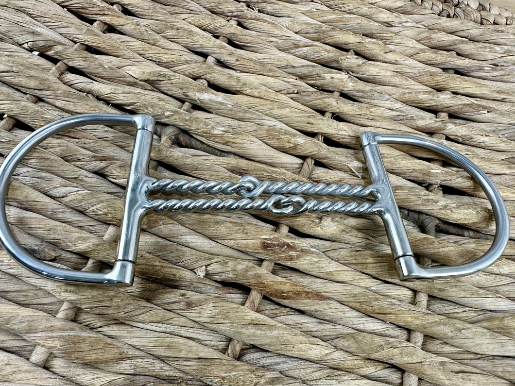 5” Double Twisted Wire Mouth Dee Snaffle Bit
