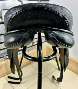 18” Wide Ideal Jessica Dressage Saddle - Black