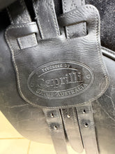 Load image into Gallery viewer, 17” Medium/Changeable Gullet Bates Caprilli GP Saddle - Black Leather