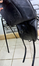 Load image into Gallery viewer, 17 1/2” Wide Cardinel English Dressage Saddle - Black - Flocked - Big Blocks