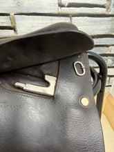 Load image into Gallery viewer, 14 1/2” MW Bart J Snowball English Tiny Pony Show Saddle - Brown