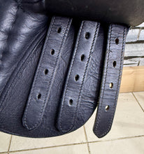 Load image into Gallery viewer, 12” XW Pony GP Saddle - Black Leather - Extra Wide - Shetland/Tiny Pony/Lead Rein