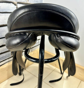 17 1/2” Wide Ideal Jessica Dressage Saddle - Black