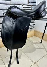 Load image into Gallery viewer, 17 1/2” Wide Ideal Jessica Dressage Saddle - Black