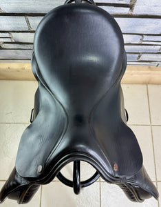 17 1/2” MW Olney English GP Saddle - Black
