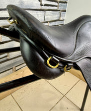 Load image into Gallery viewer, 14” Wide GFS English Pony GP Saddle - Black - Lead Rein Tiny Tot