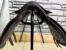 Load image into Gallery viewer, 11 1/2” MW Robinsons English Tiny Pony Saddle - Brown