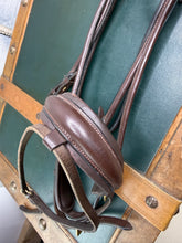 Load image into Gallery viewer, Rolled Flash Dressage Snaffle Bridle - Brown/Tan -Cob Size