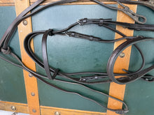 Load image into Gallery viewer, Pony Show Bridle -Brown- English Leather - Shoelace Reins - Leadrein/M&amp;M/Workers etc