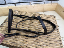 Load image into Gallery viewer, S/H Snaffle Cavesson Bridle - Brown - Pony