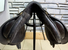 Load image into Gallery viewer, 16” MW Saddle Company Pony GP Saddle - Black - Changeable Width on a Press