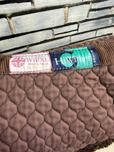 Load image into Gallery viewer, S/H Nuumed Full Wool Rolled Edge WH Numnah -Brown- XL