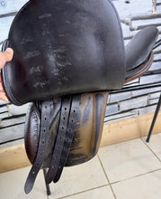 Load image into Gallery viewer, 16” Wide Jeffries Falcon English Pony Saddle - Brown