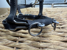 Load image into Gallery viewer, Miniature Horse/Mini Shetland Leather Lunge Cavesson - Black