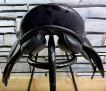 Load image into Gallery viewer, 12” XW Pony GP Saddle - Black Leather - Extra Wide - Shetland/Tiny Pony/Lead Rein