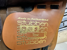 Load image into Gallery viewer, 15 1/2” Wide (Fit 32) Stubben Rex Pony GP/Jump Saddle - Brown