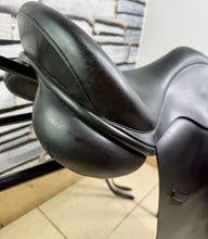 Load image into Gallery viewer, 17” Wide Crown/Ideal Jessica Dressage Saddle - Black - Excellent Condition