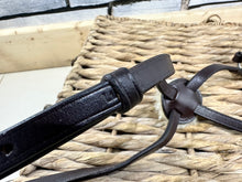 Load image into Gallery viewer, S/H Shires Grackle Sheepskin Noseband - Brown - Full