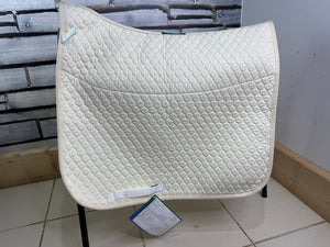 Nuumed Half Wool Lined Dressage Saddlecloth - Ivory/Cream - L
