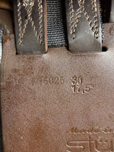 Load image into Gallery viewer, 17 1/2” 30/MW Stubben Roxanne GP/Jump Saddle -Brown- Diamonte &amp; Patent Trim 2025