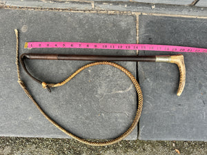 Champion & Wilton Gents Plaited Hunt Whip complete with Rawhide Thong