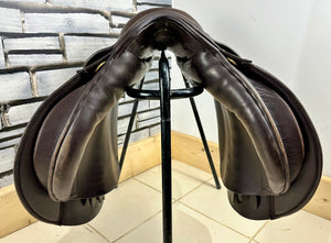 17 1/2” Wide Ideal International Event Saddle - Brown