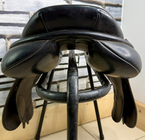 16” MW Excelle/Walsall Riding English Pony Jump Saddle - Black