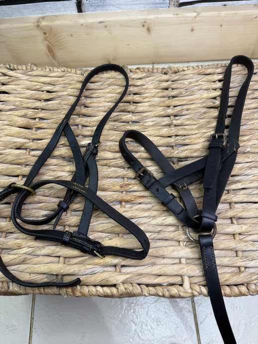 S/H Job Lot x 2 English Leather Foal Slips