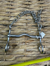 Load image into Gallery viewer, NEW 4 1/2” Ported Globe Pelham Bit With Curb Chain