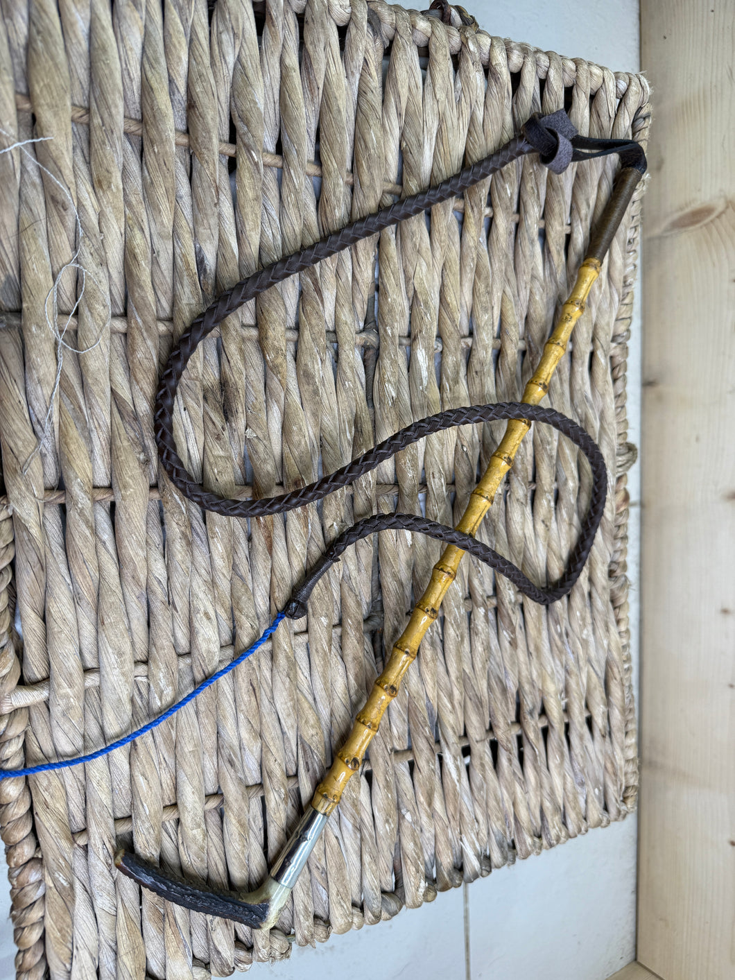 Vintage Childs Delicate Hunt Whip with Thong - Bamboo