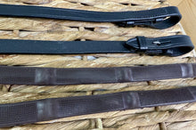 Load image into Gallery viewer, Mega Grip Flexi Reins - Rubber Blocks - Brown/Black