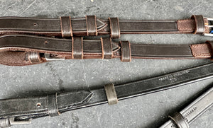 English Pair of Buckle Fastening Cheekpieces - All Sizes & Widths