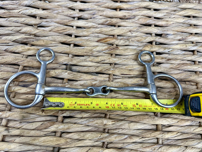 S/H 6 1/2” French Link Hanging Snaffle/Baucher Bit