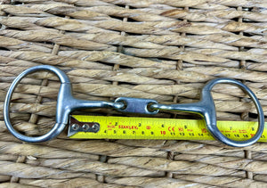 S/H 5 1/2” Dr Bristol Flat Plate Eggbutt Snaffle Bit