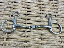 Load image into Gallery viewer, S/H 6” Korsteel JP Curve Mouth FrenchLink Hanging Cheek Snaffle